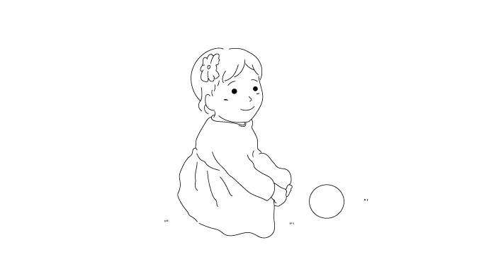 描かれる赤ちゃん