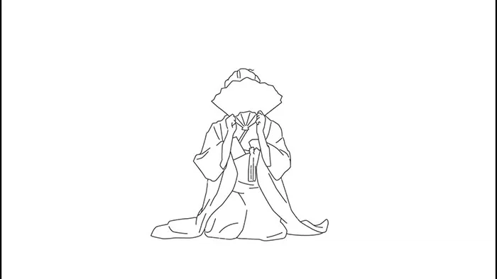 手書き風 和装新婦