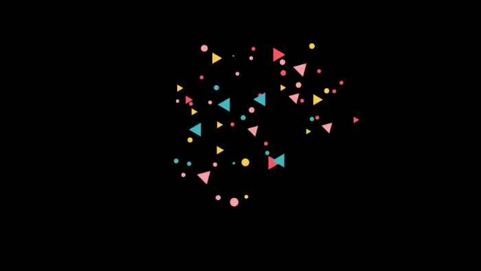 ポップかわいい紙吹雪の素材