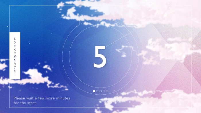 まるでMVのようなカウントダウン