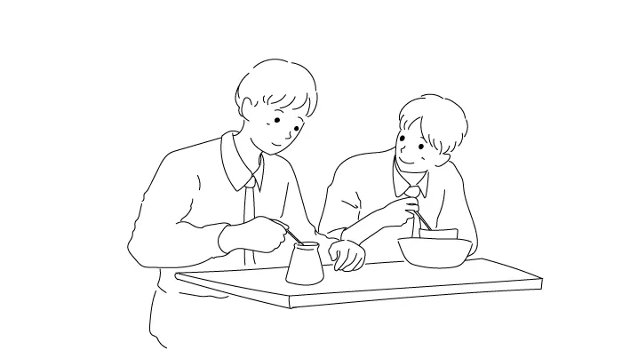 描かれる男子高校生2