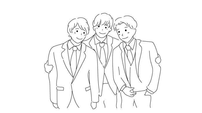 描かれる仕事仲間