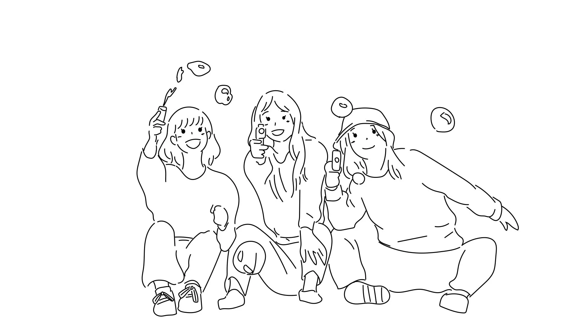 描かれる女子大生