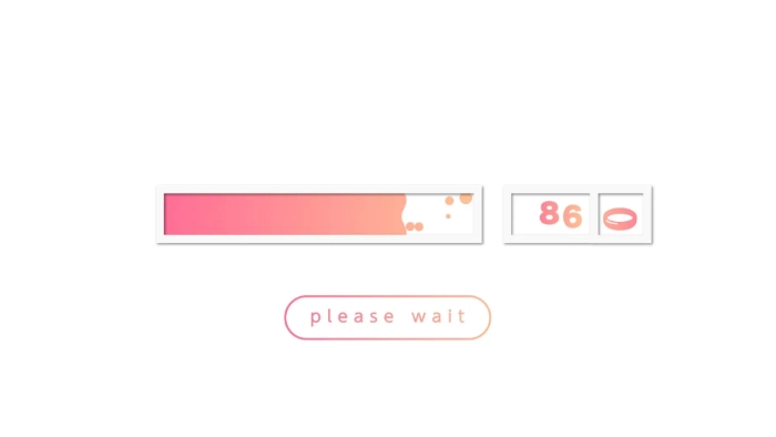 ピンク可愛いカウントアップ